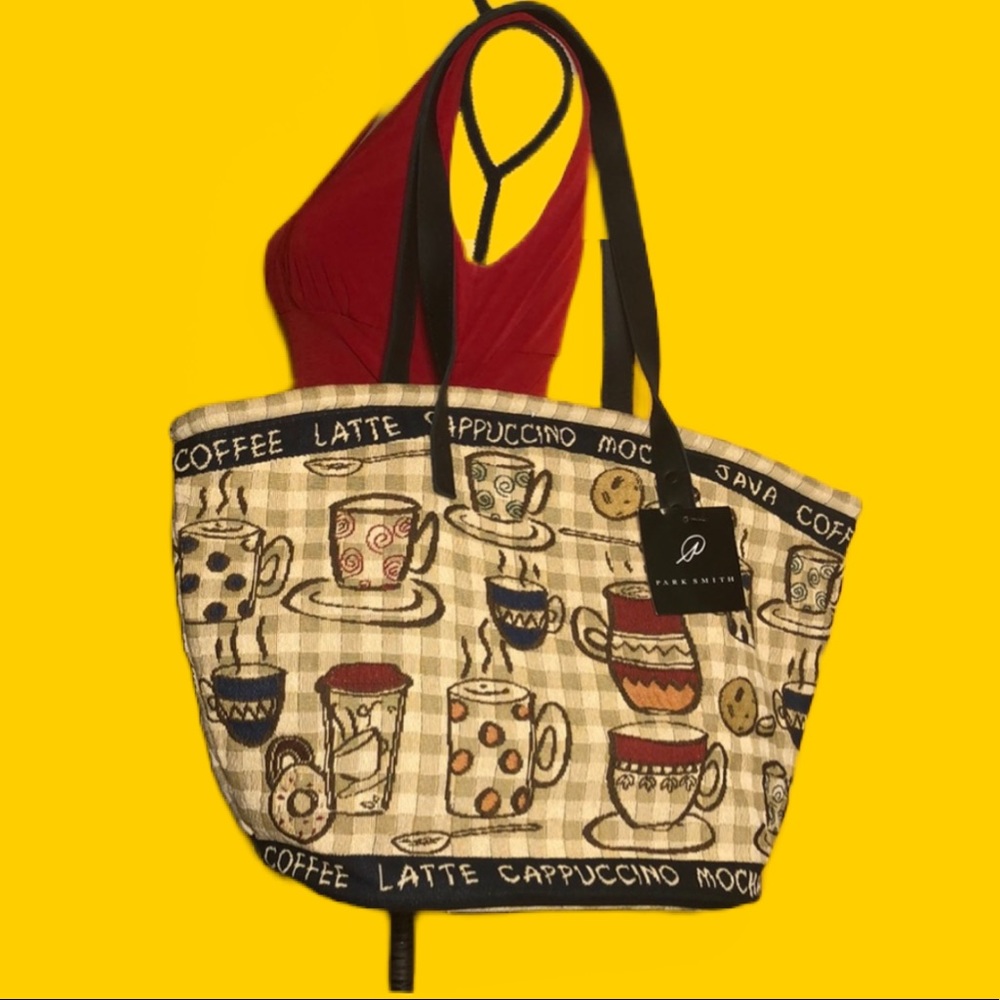 🆕PARK SMITH rustic cafe large tote bag